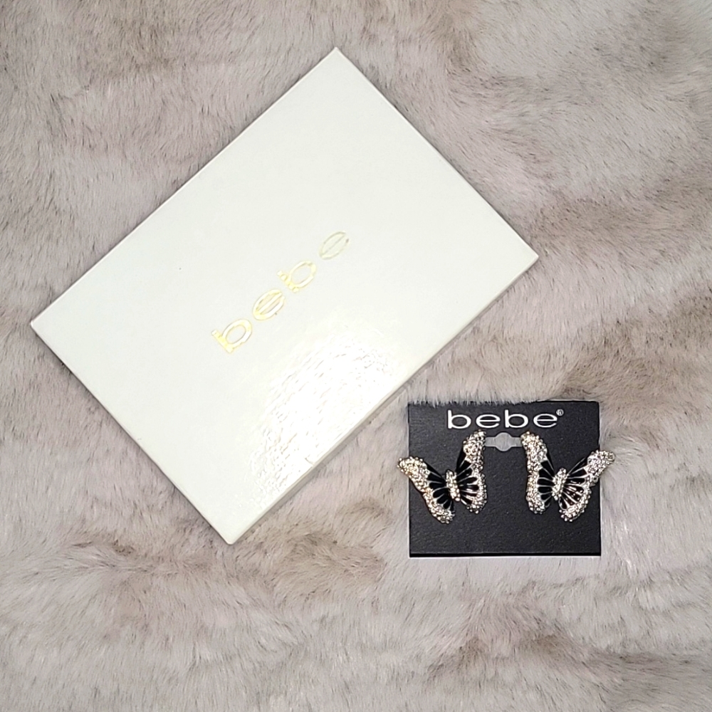 Bebe butterfly earrings